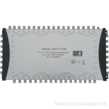 Compact Cascade Multiswitch Of 17in 17out 16 Subscribers 
